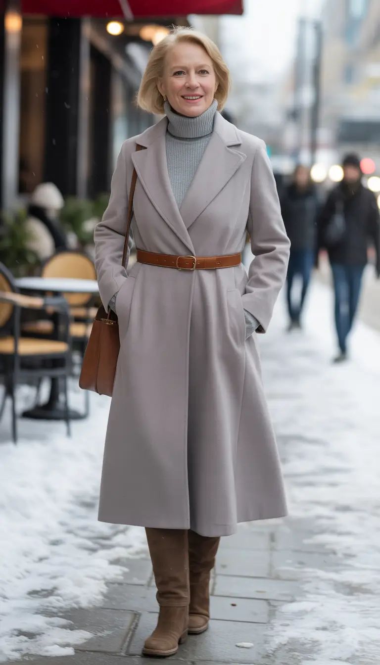 winter outfits over 50 Blush Glamour and Metallic Boots
