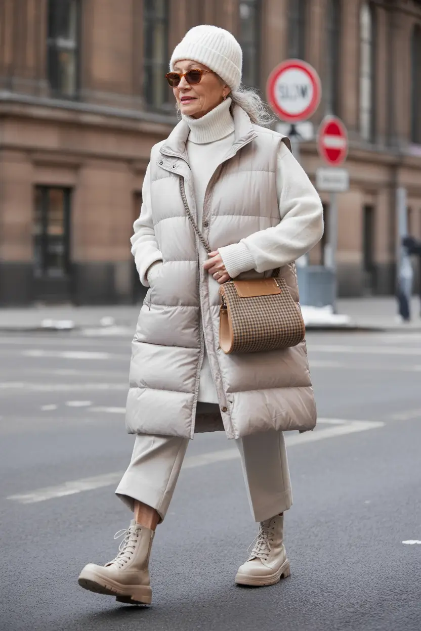 winter outfits over 60 Classic Neutrals With a Wild Twist