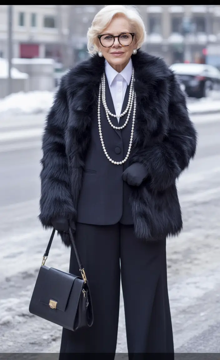 winter outfits over 60 Classic Neutrals With a Wild Twist