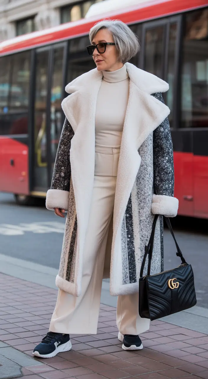winter outfits over 60 Classic Neutrals With a Wild Twist
