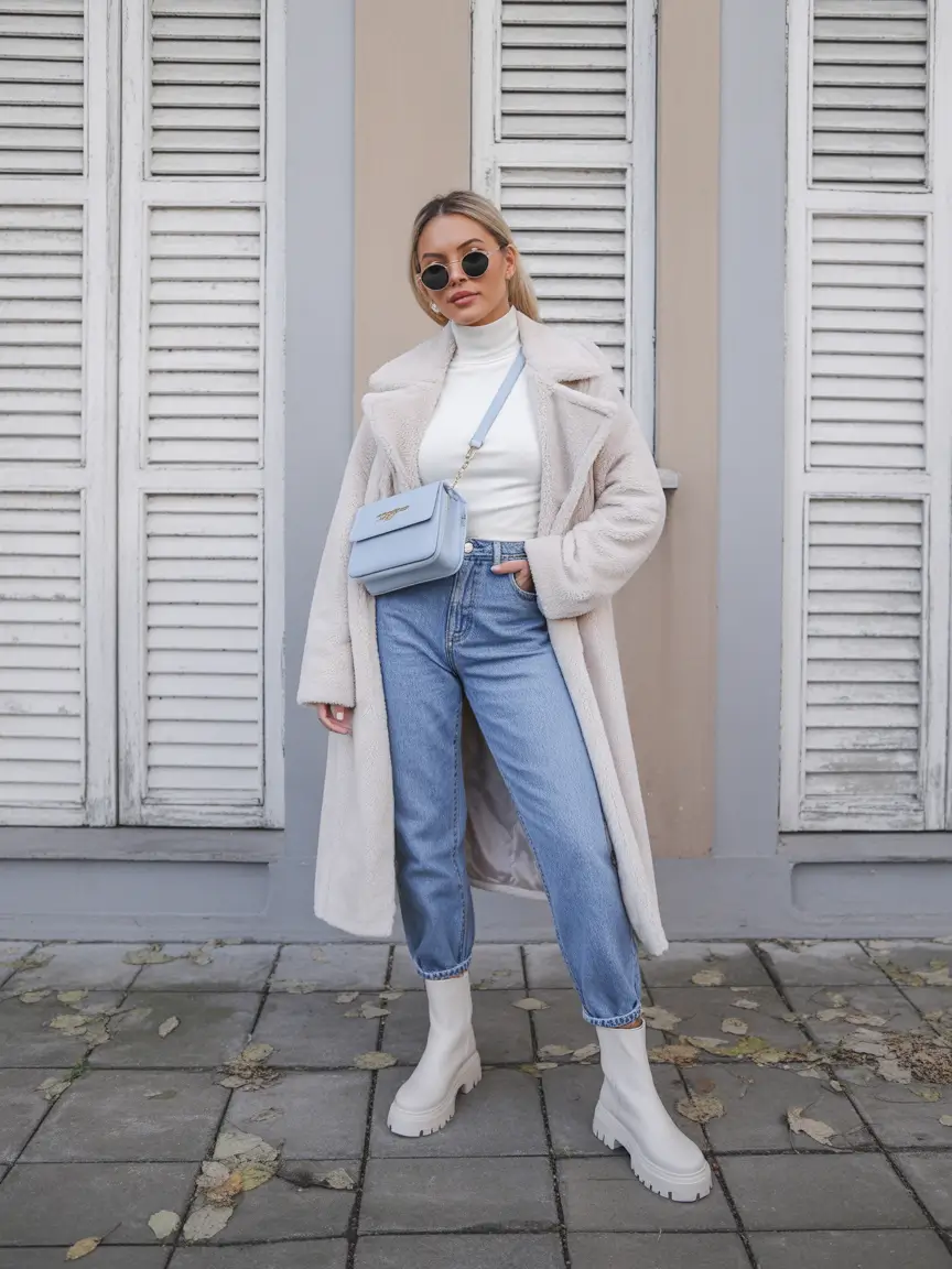 trendy winter outfits Winter White Done Right