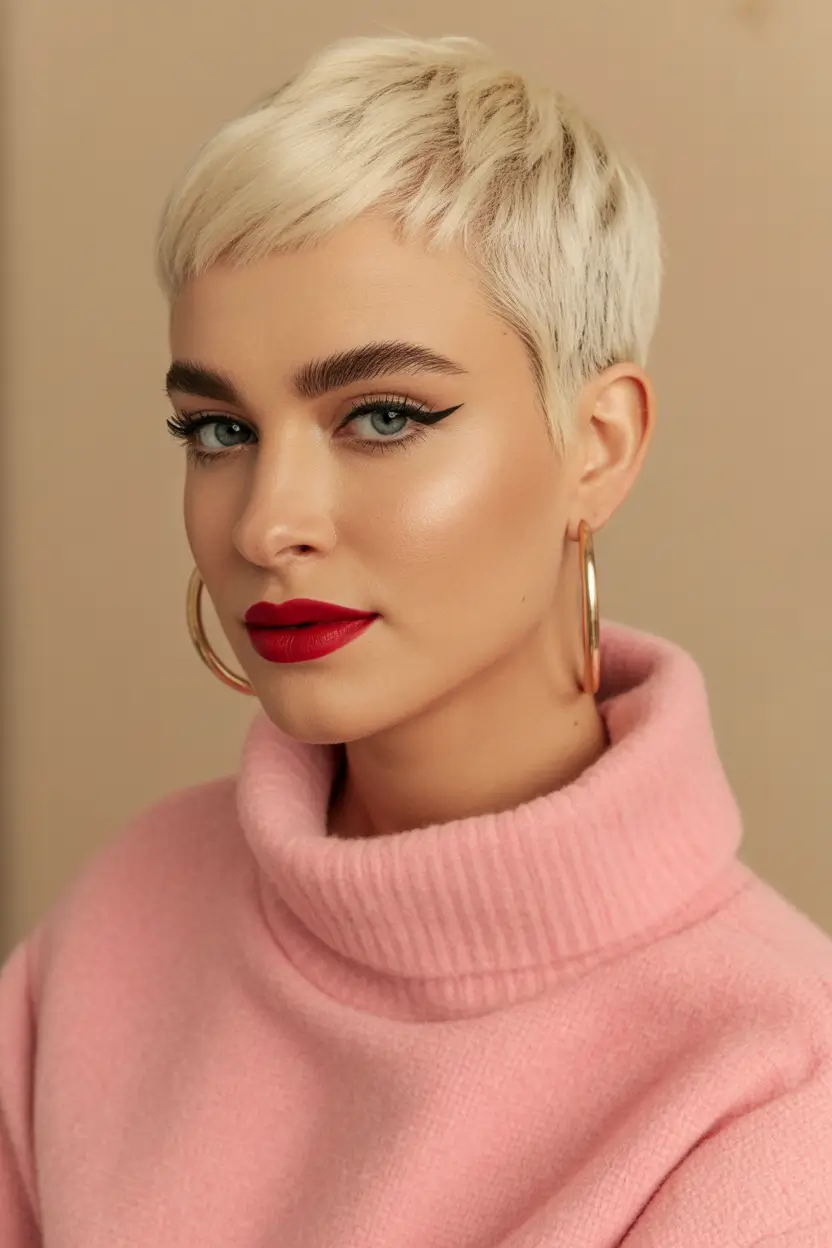 winter-haircuts-Micro-Cropped-Blonde