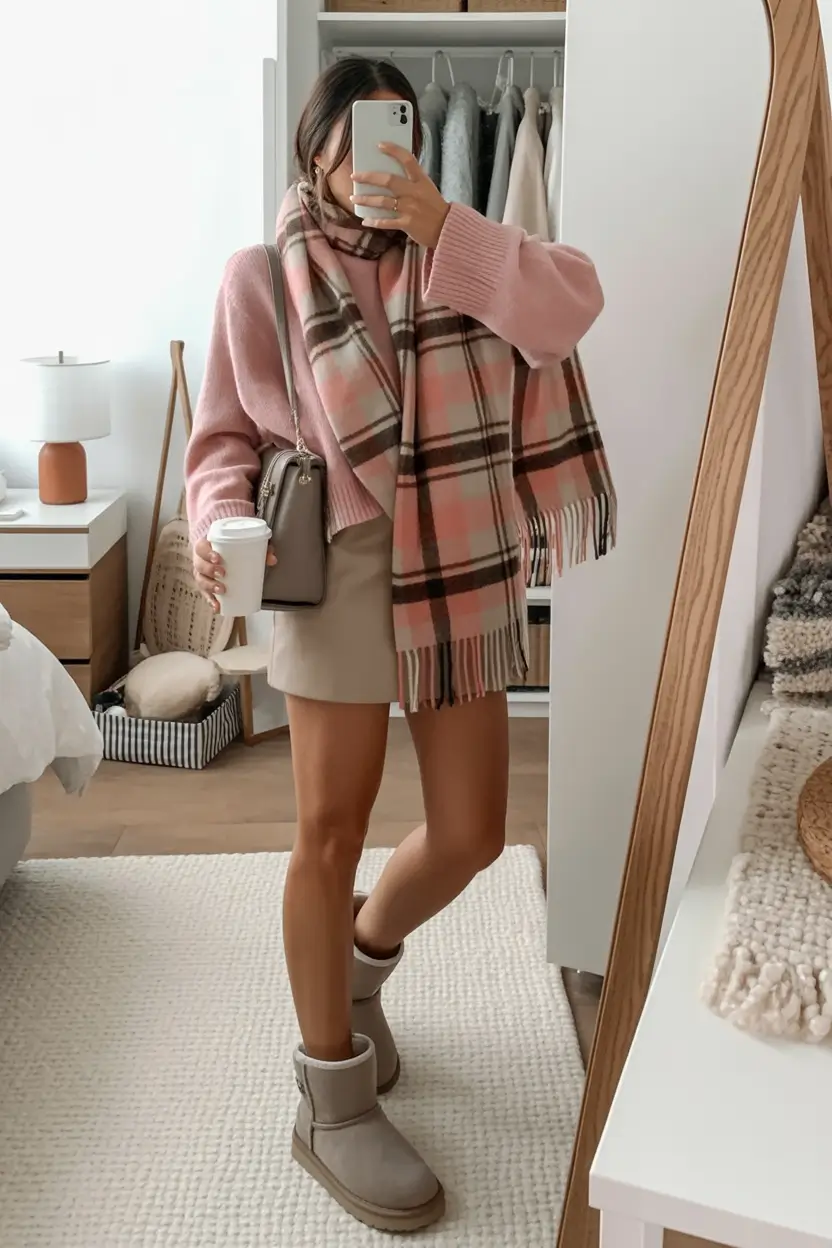 uggs outfit Soft Pink Neutrals