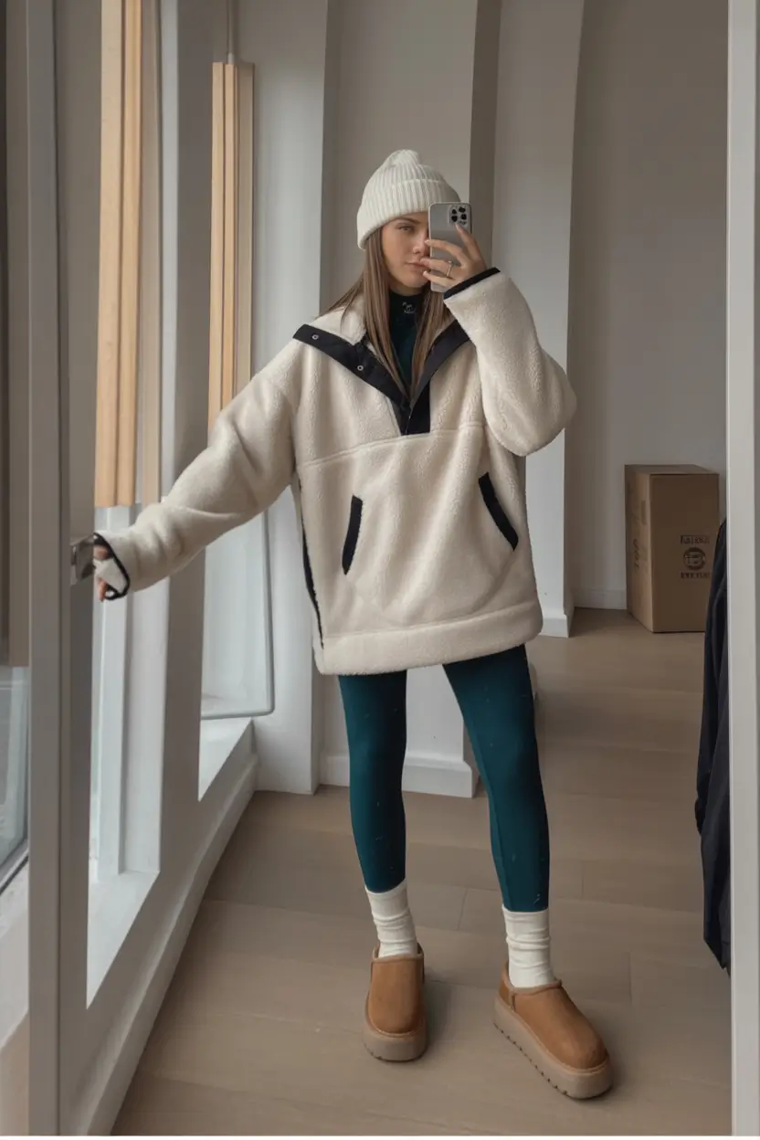 uggs outfit Sporty Sherpa Cool