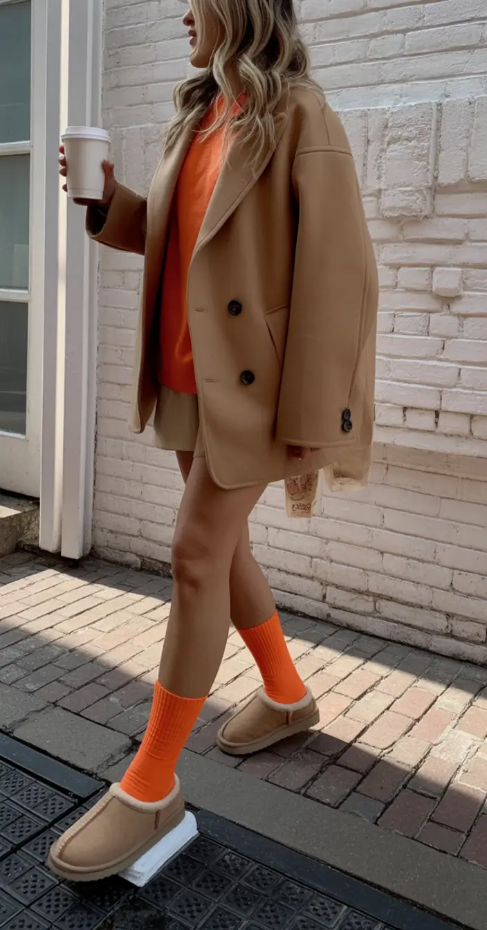 uggs outfit Bright Orange Statement
