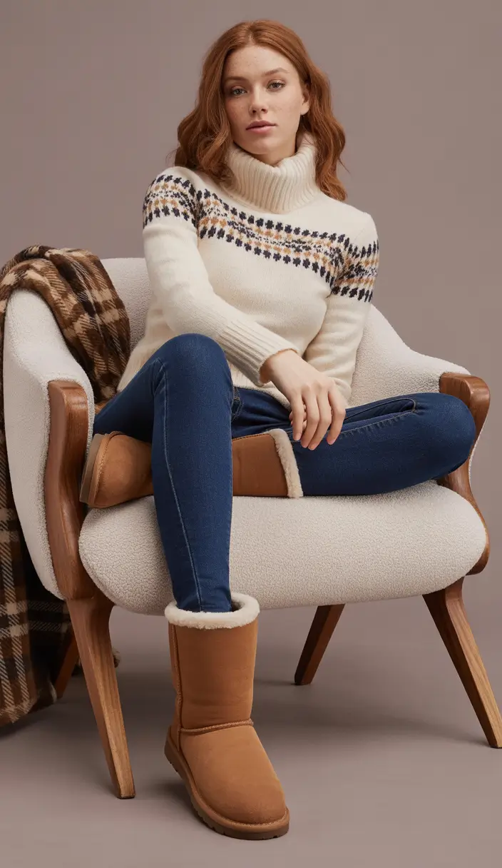 uggs outfit Classic Winter Fair Isle
