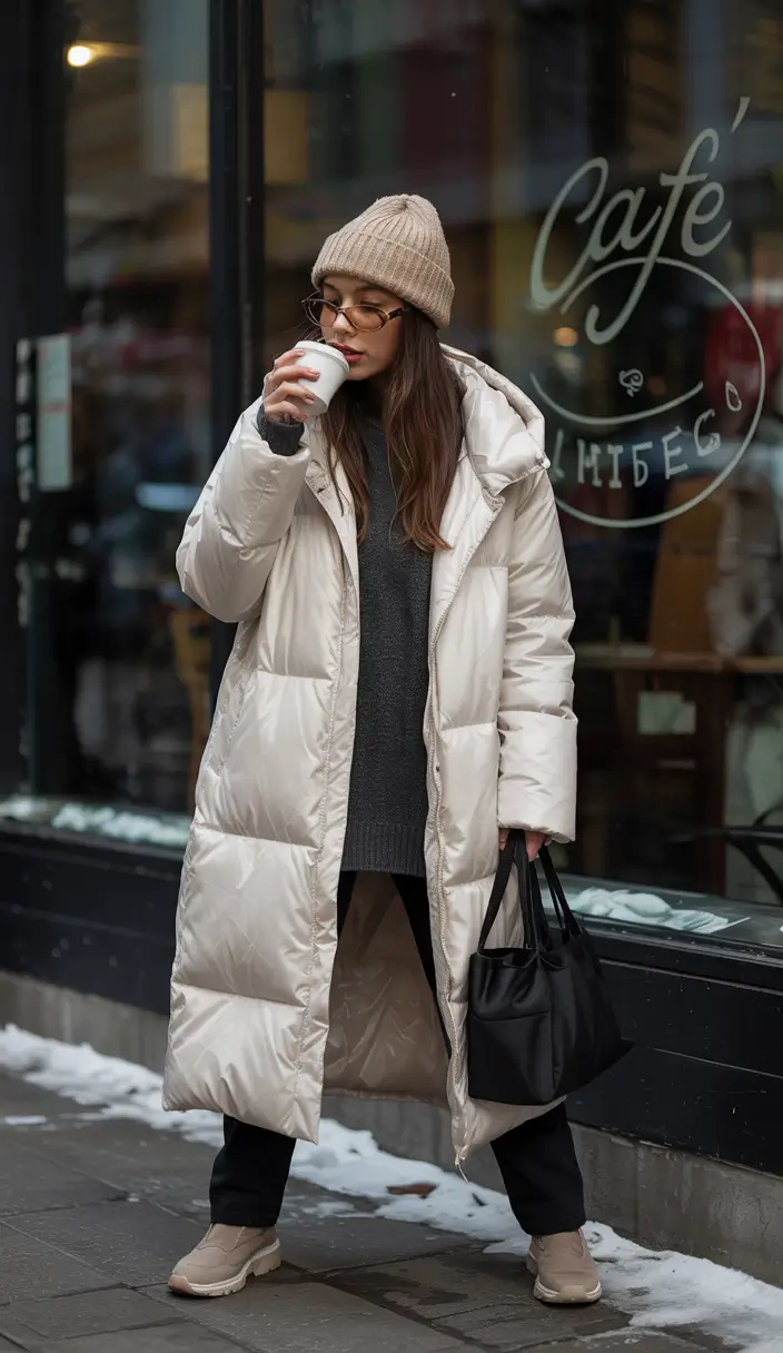 winter capsule wardrobe Puffer Layers for Everyday Winter