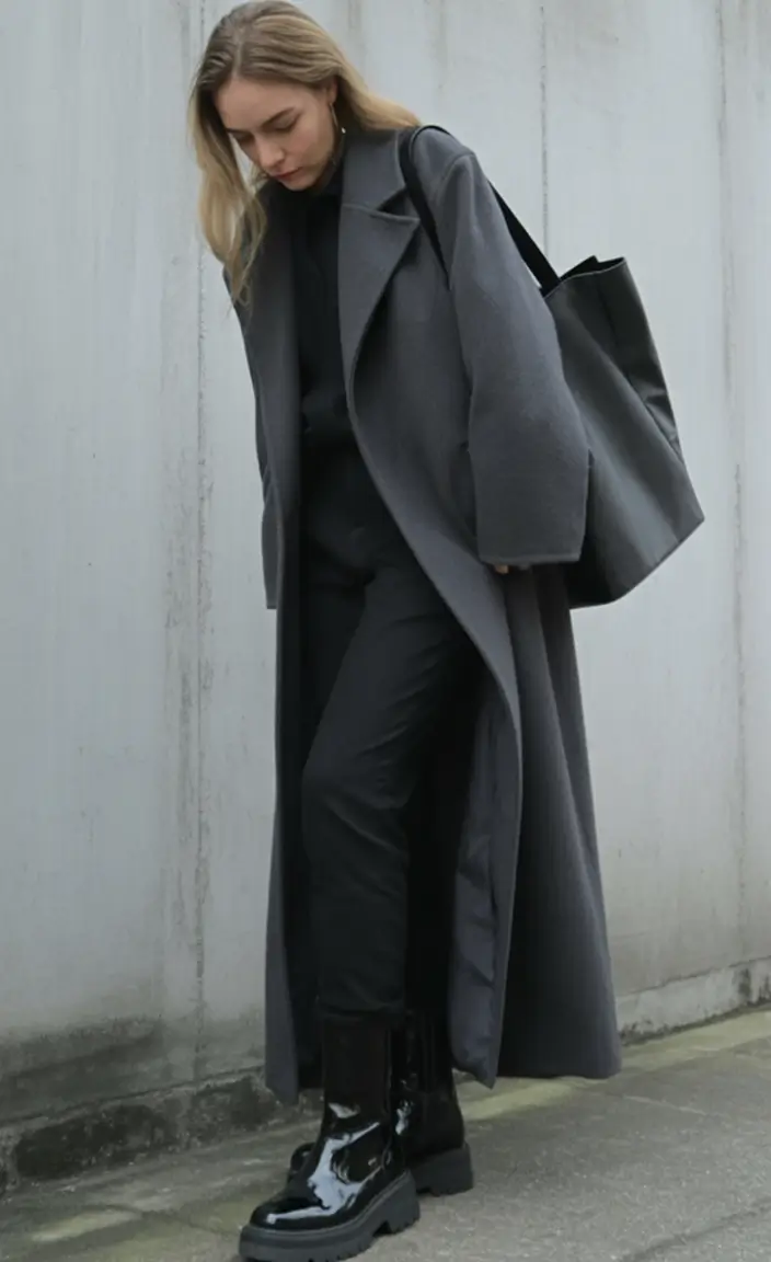 winter capsule wardrobe Monochrome Strength in Gray
