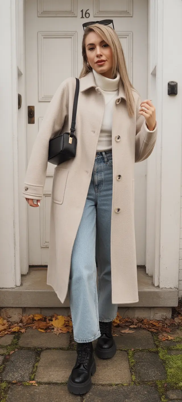 winter capsule wardrobe Soft Neutrals with Denim Ease