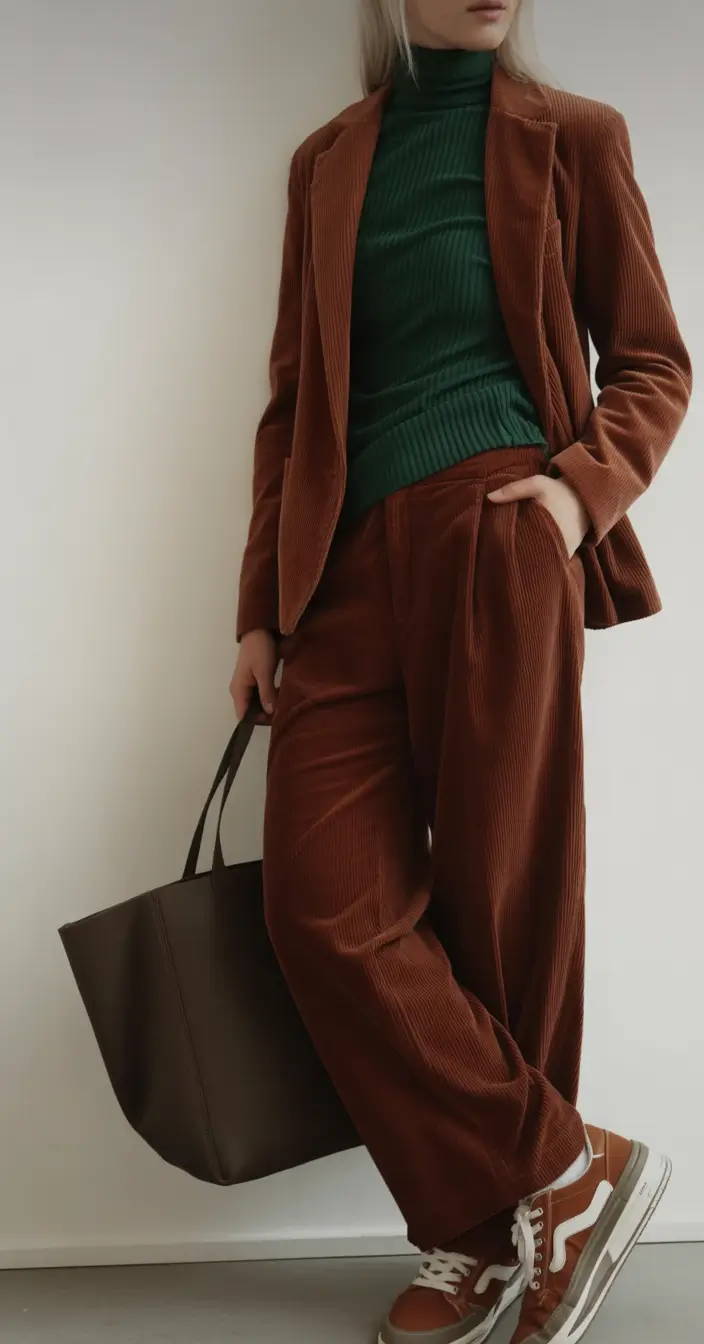 winter capsule wardrobe Corduroy Revival with Sporty Edge