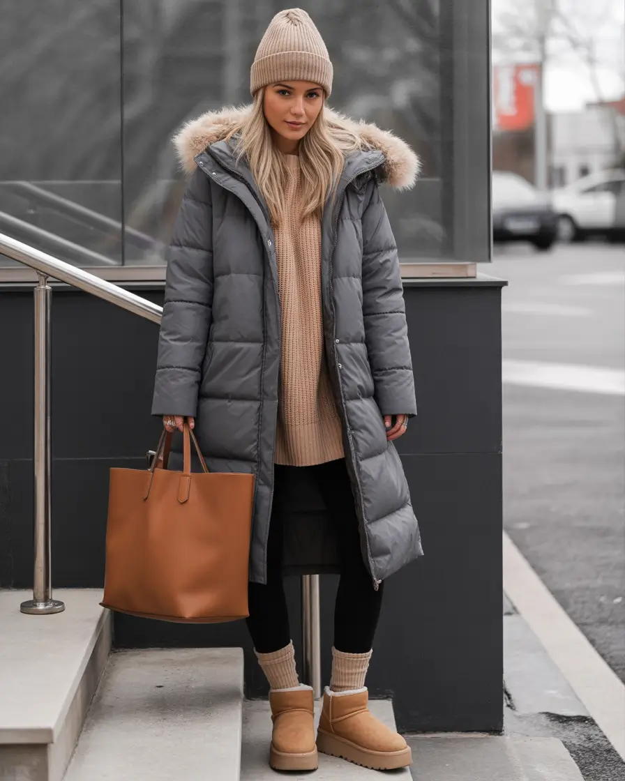 winter outfits cold Everyday Neutrals with a Cozy Twist