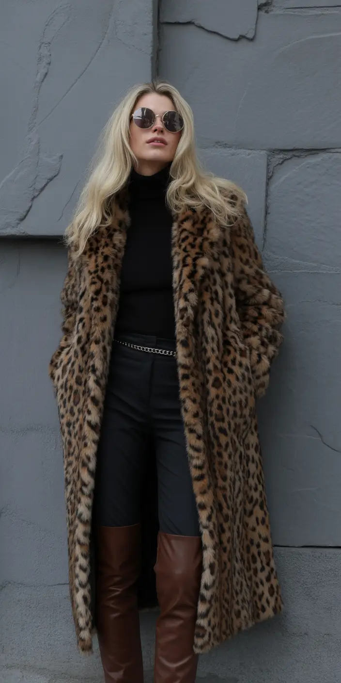 winter outfits inspiration Wild Confidence in Leopard