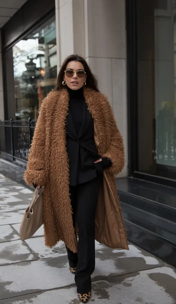 winter outfits over 40 Power Neutrals with a Statement Coat