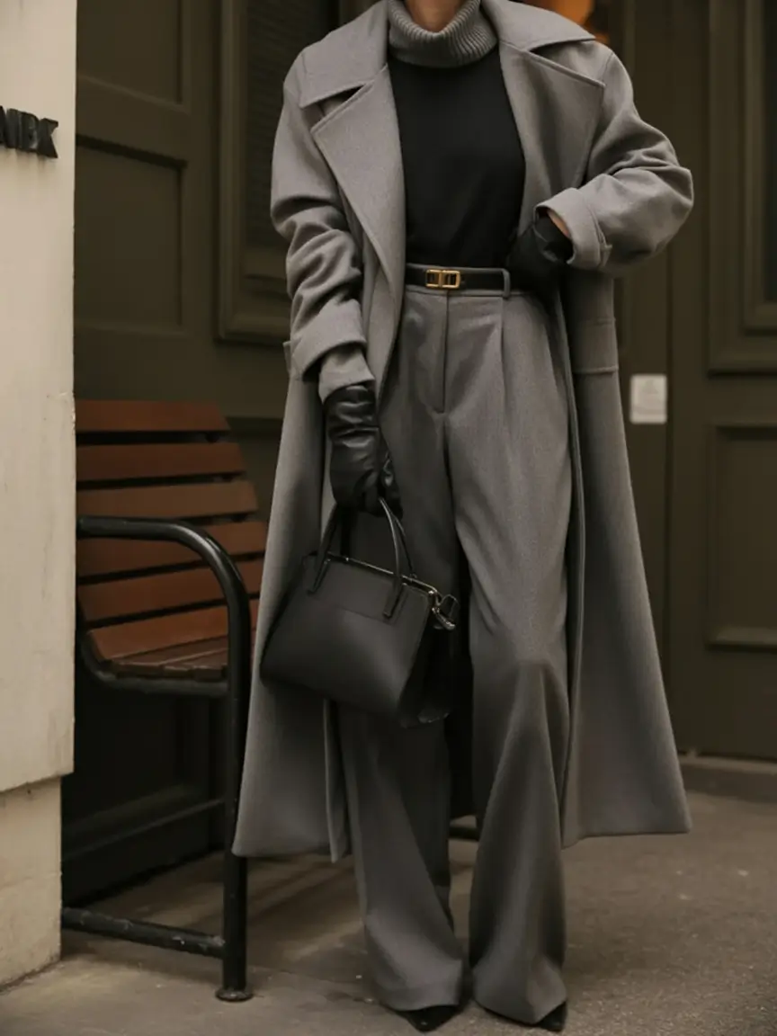winter work outfits Modern Gray Power Layers