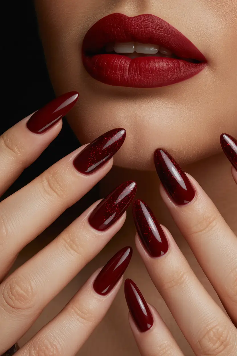 Burgundy Nail Colors for Winter Velvet Rouge Drama