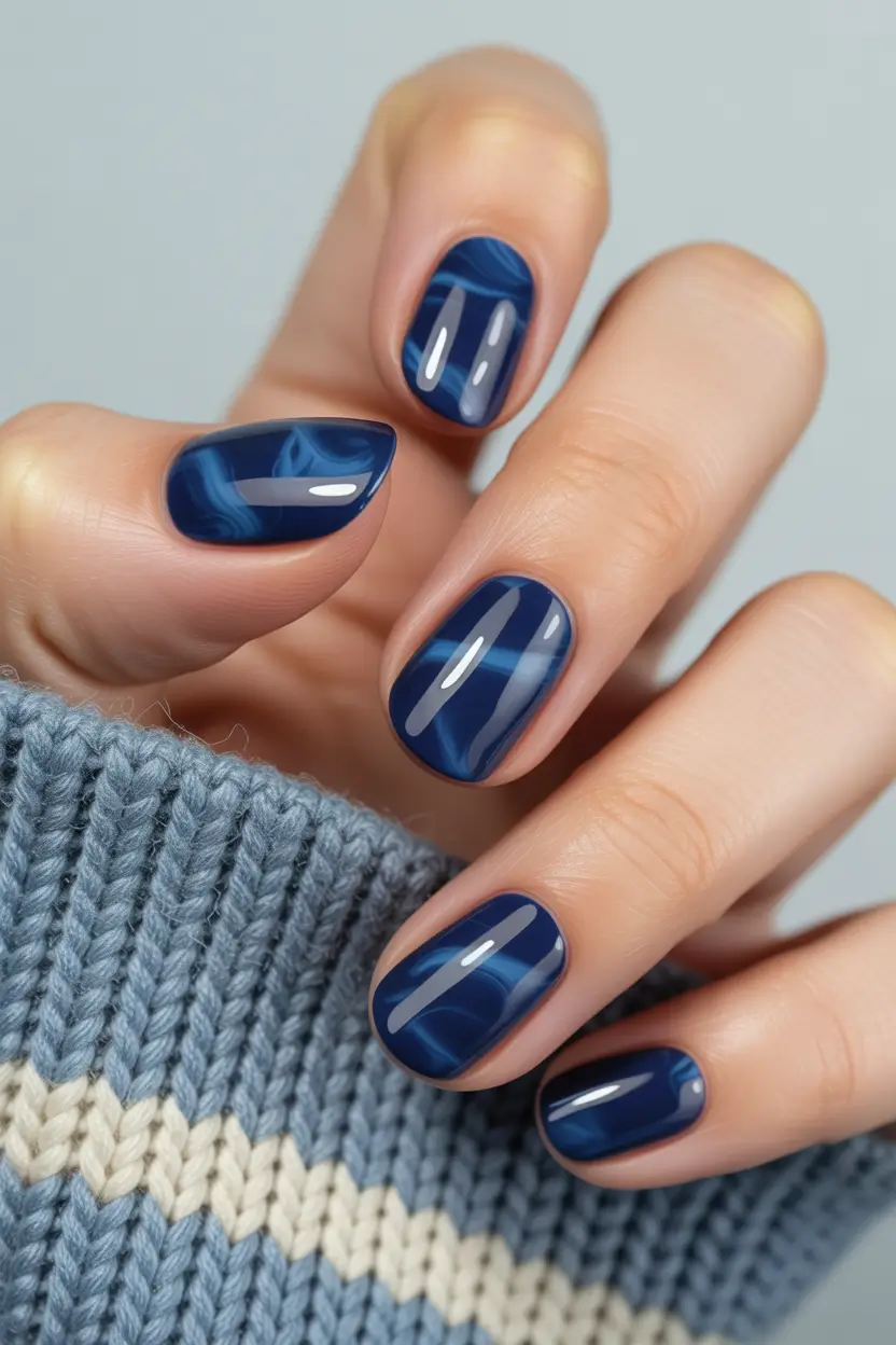 blue-winter-nails-2025-2026-Soft-Navy-Whirls-on-Cozy-Short-Nails