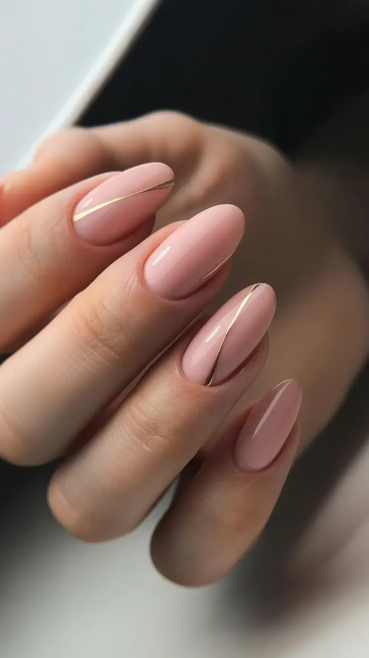 cute winter nails Rose Gold Whisper