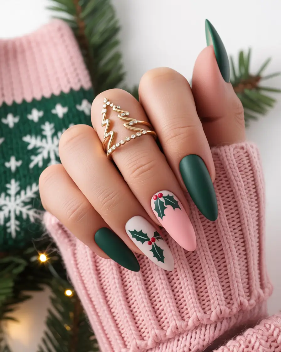 green-winter-nails-ideas-2025-2026-1