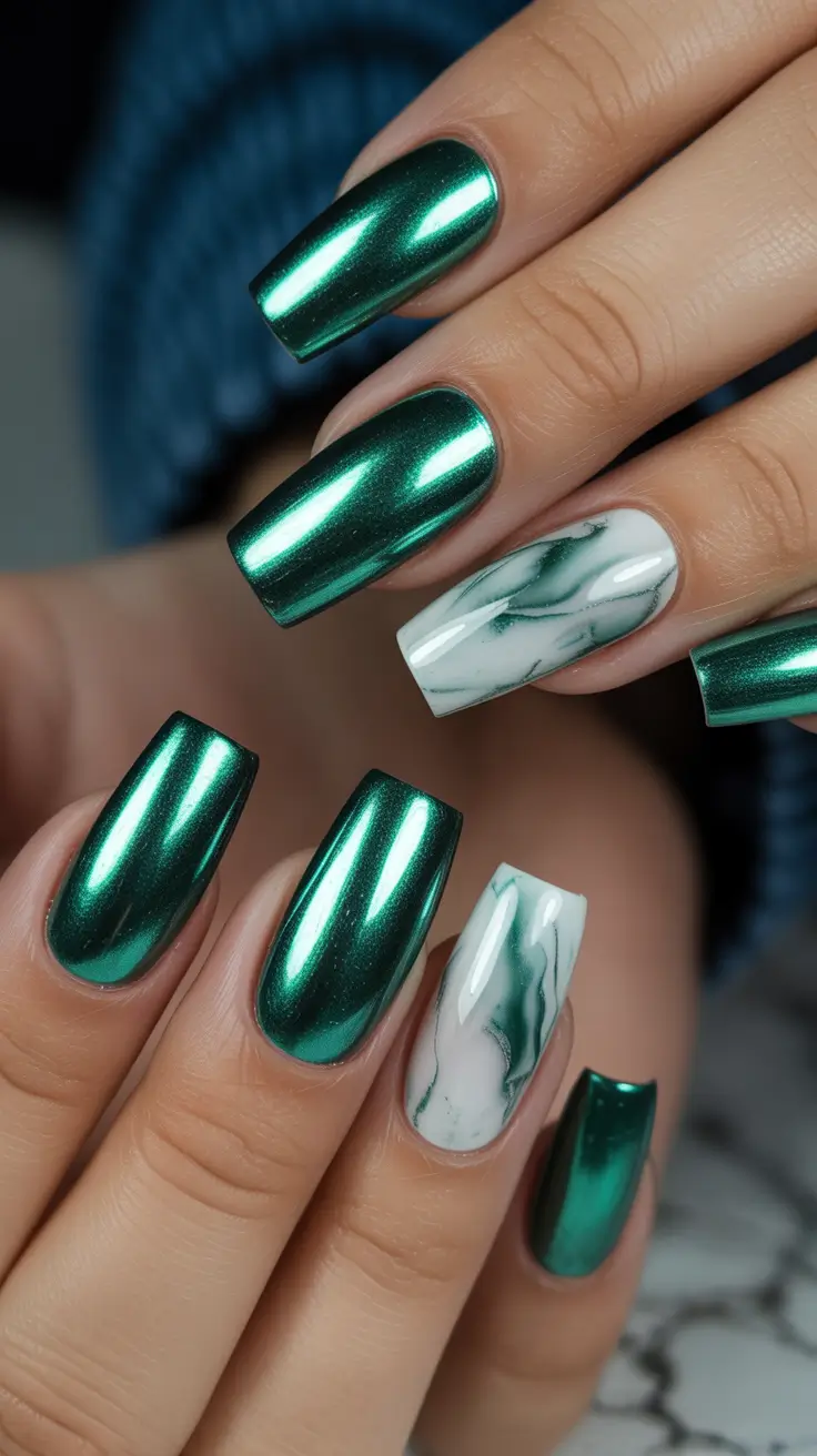 green-winter-nails-ideas-2025-2026-11
