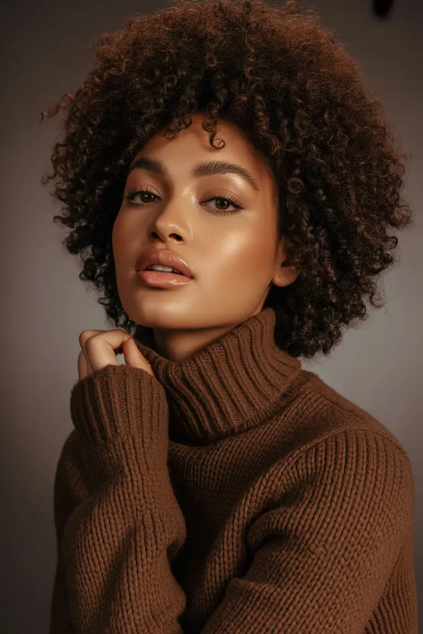 winter hair colors dark skin cocoa ringlets revival
