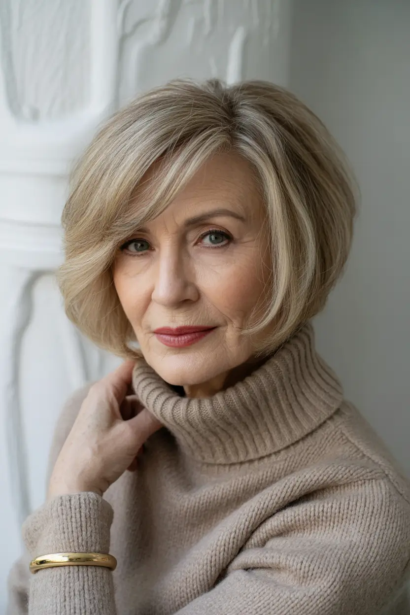 winter-hairstyles-and-color-for-women-over-60-Soft-Honey-Bob