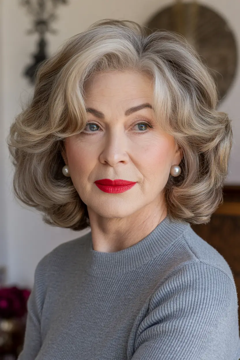 winter-hairstyles-and-color-for-women-over-60-Soft-Honey-Balayage
