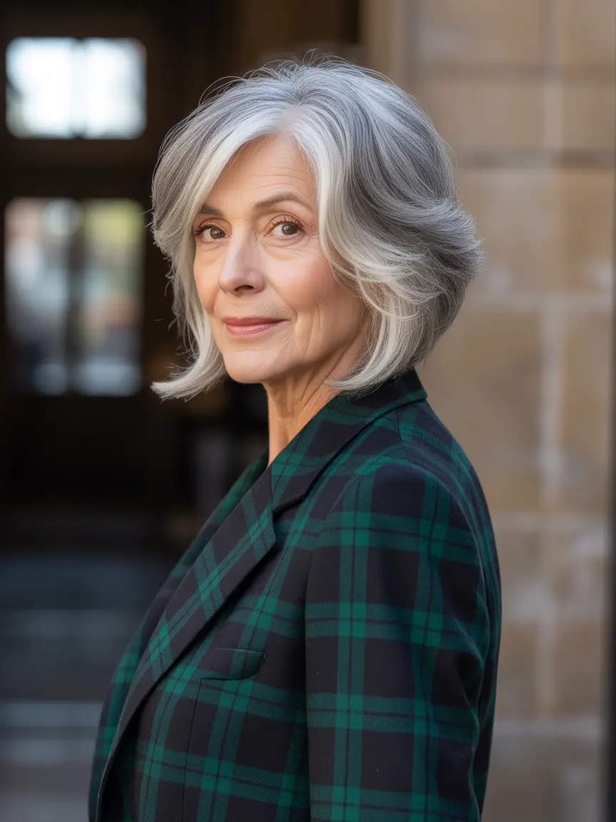 winter-hairstyles-and-color-for-women-over-60-Layered-Ash-Bob