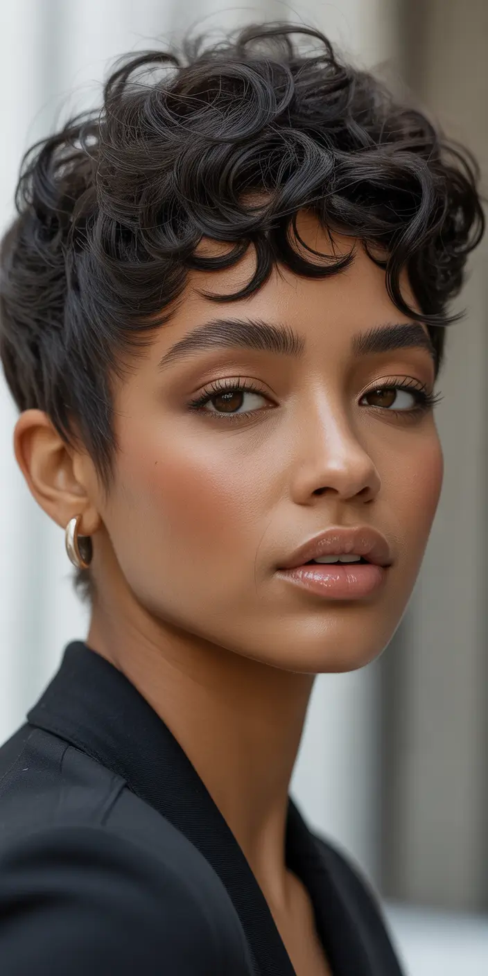 Short curly 2025 Refined Short Curly Crop