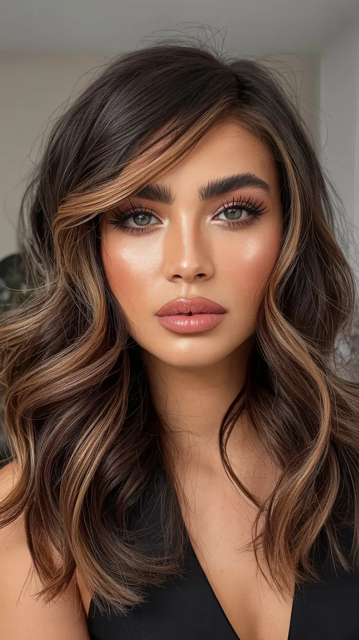 winter hair colors highlights Bronzed Espresso Dimension