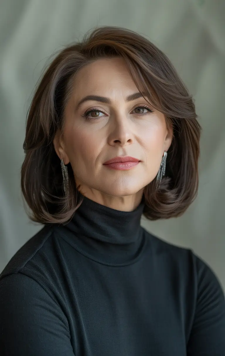 winter medium haircut Polished Volume Bob