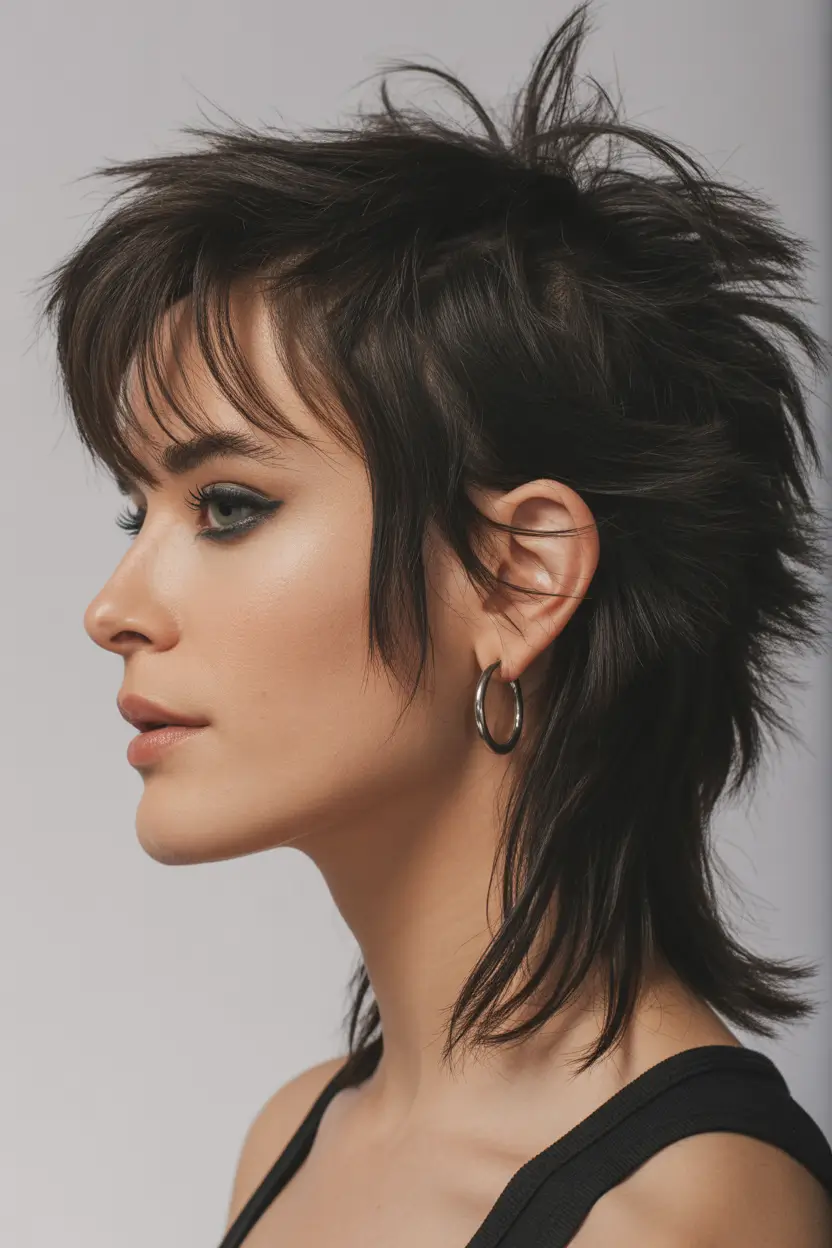 winter medium haircut Edgy Layered Wolf Cut