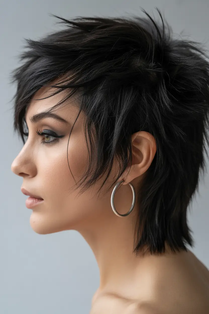 winter pixie haircuts Layered Shag Pixie with Edgy Flair