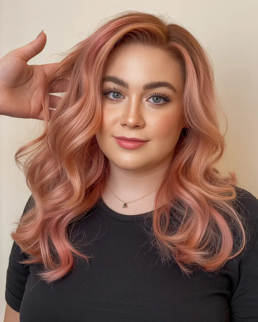 2025 Plus Size Haircuts Winter Soft Rose Waves