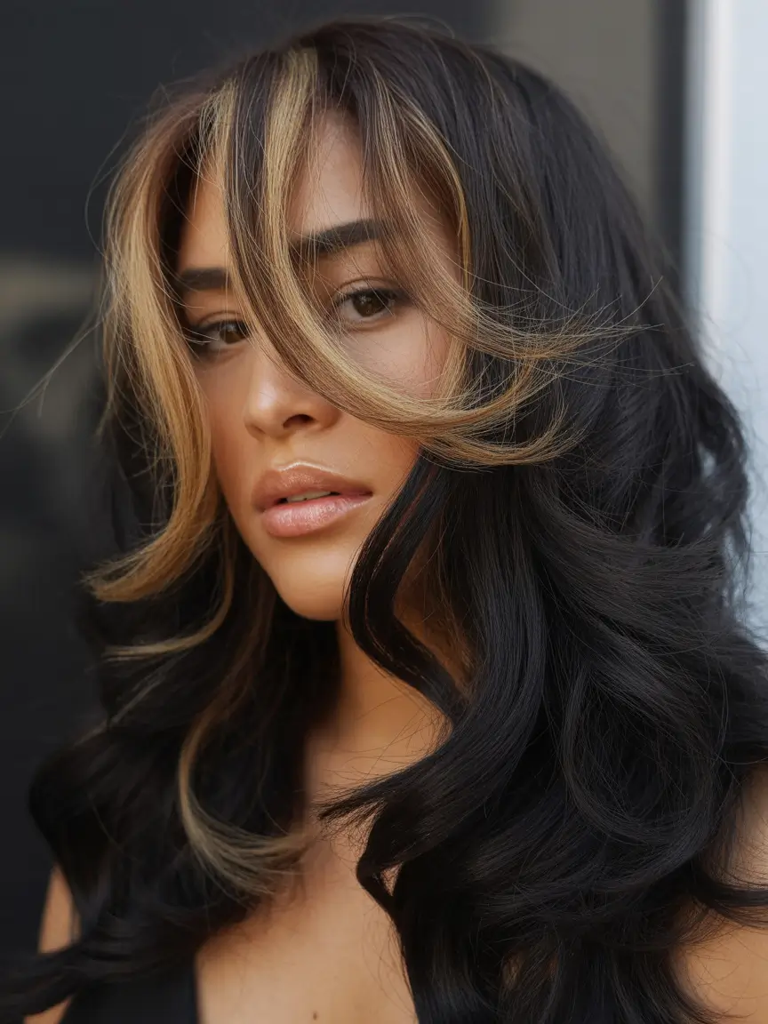 2025 Plus Size Haircuts Winter Face Framing Highlights Curls