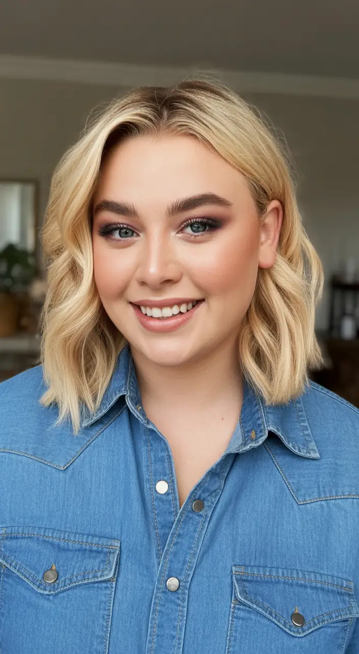 2025 Plus Size Haircuts Winter Lob Layered