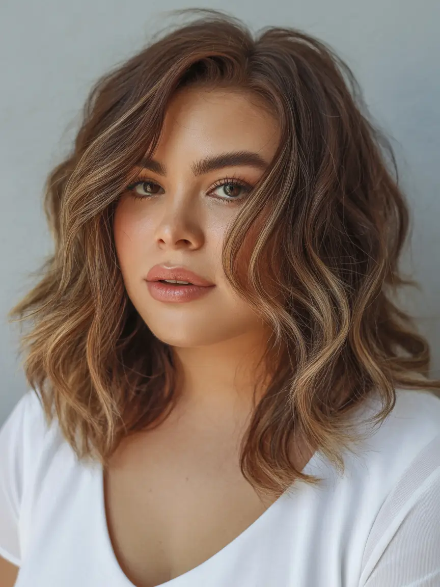 2025 Plus Size Haircuts Winter Dimensional Brunette Lob