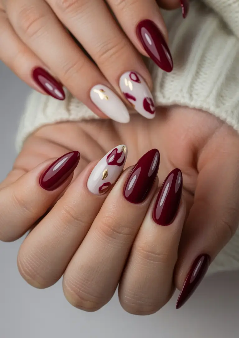 red winter nails 2025 2026 Winter Bloom Muse