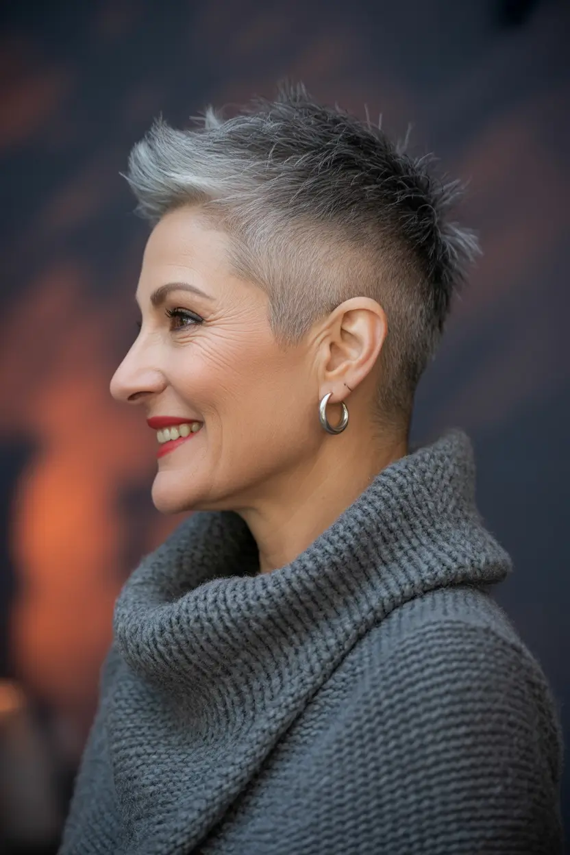 short winter haircuts silver fade undercut