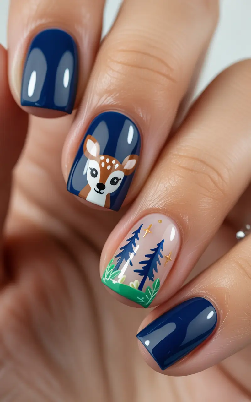 short-winter-nails-Woodland-Winter-Tale