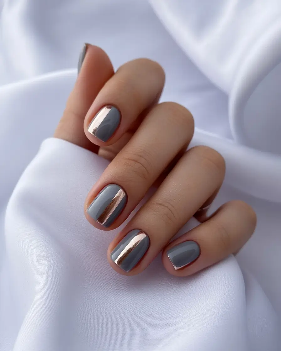short-winter-nails-Smoky-Gray-and-Copper-Reflection
