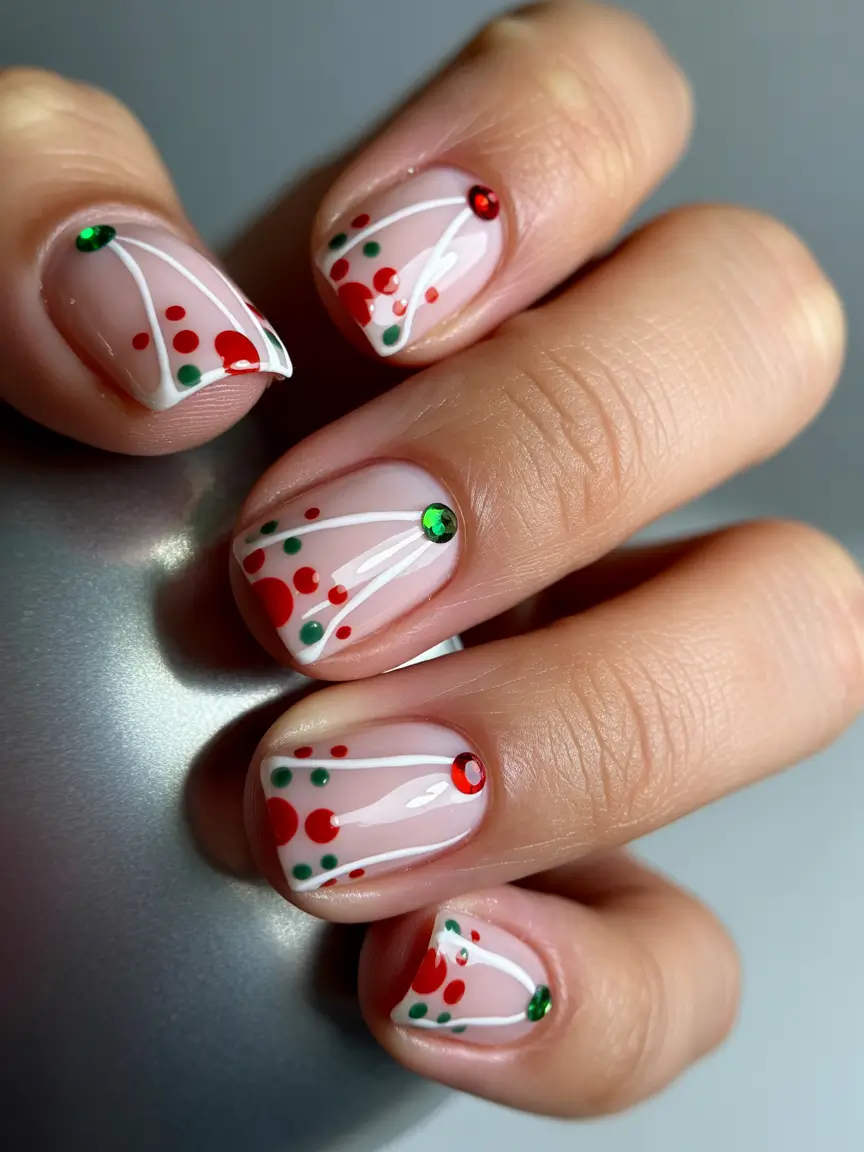 short-winter-nails-Festive-Confetti-Spark