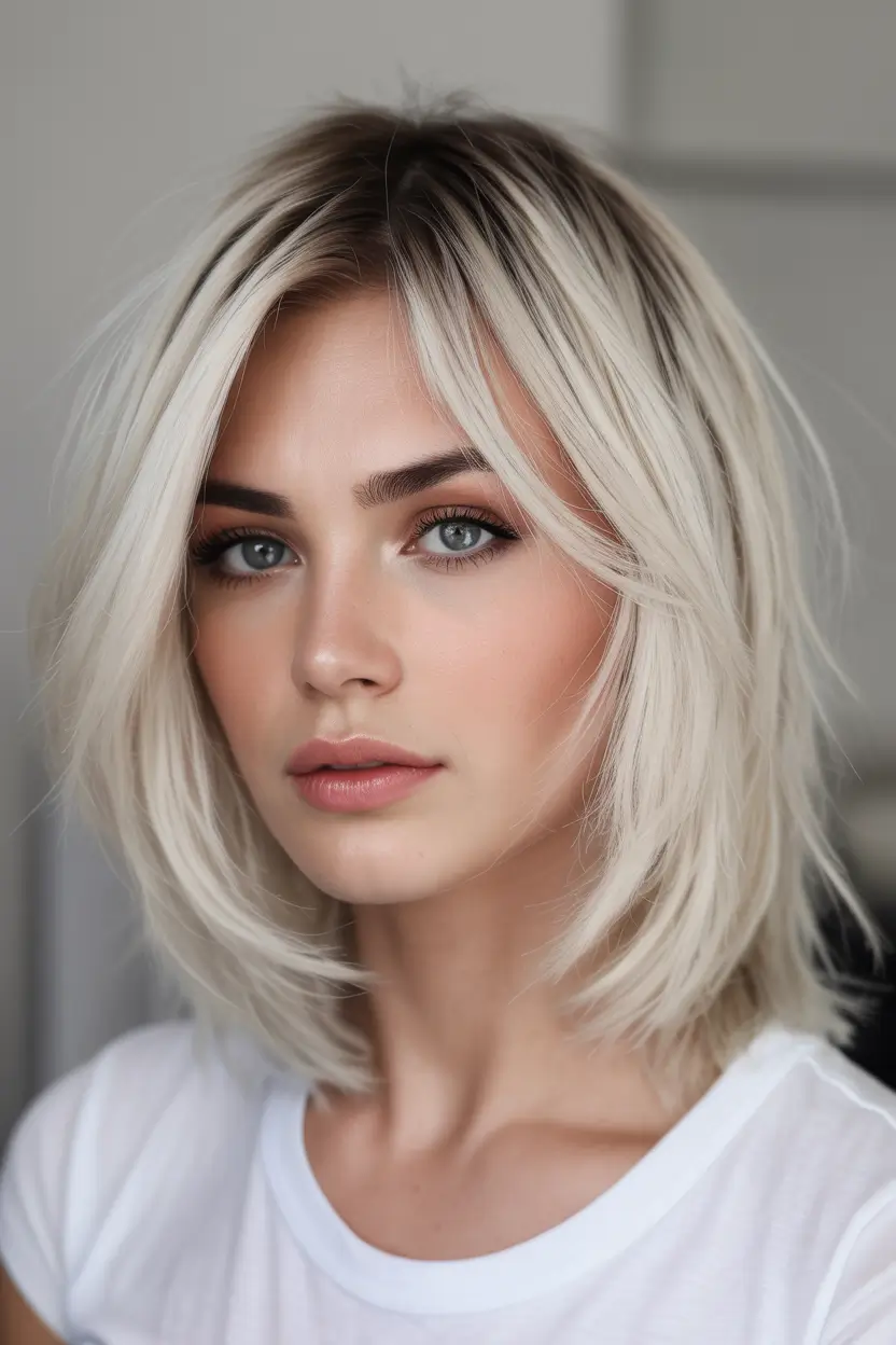 hair colors for soft winter Polar Cream Bob