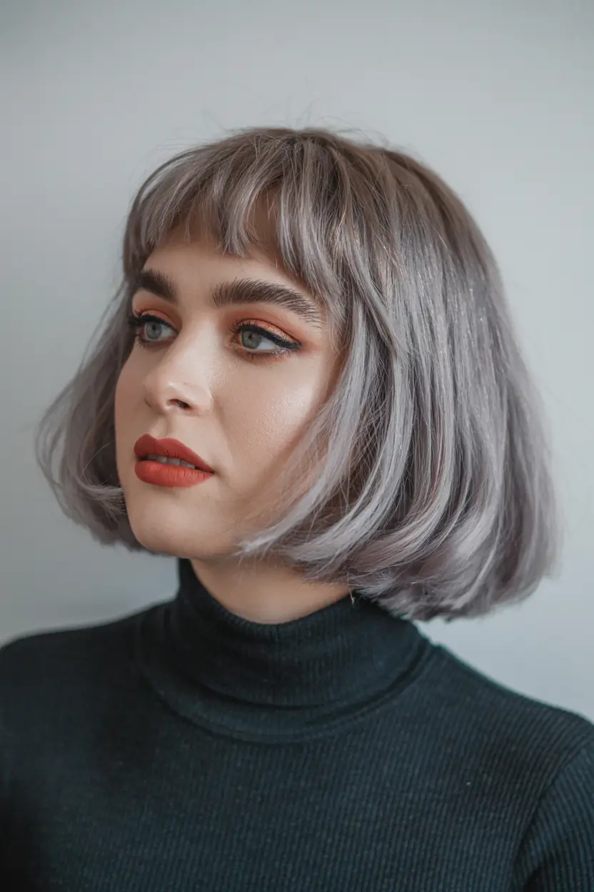 hair colors for soft winter Cool Lavender Precision Cut