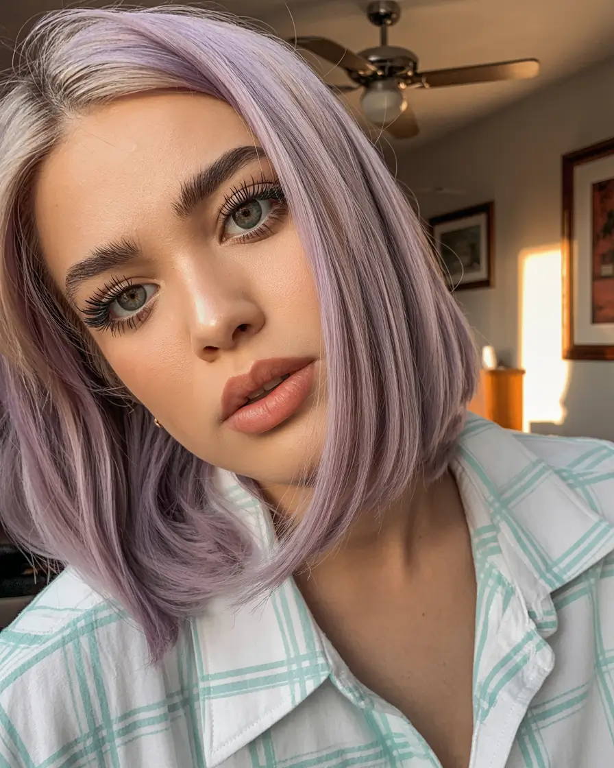 hair colors for soft winter Frosted Lilac Luster