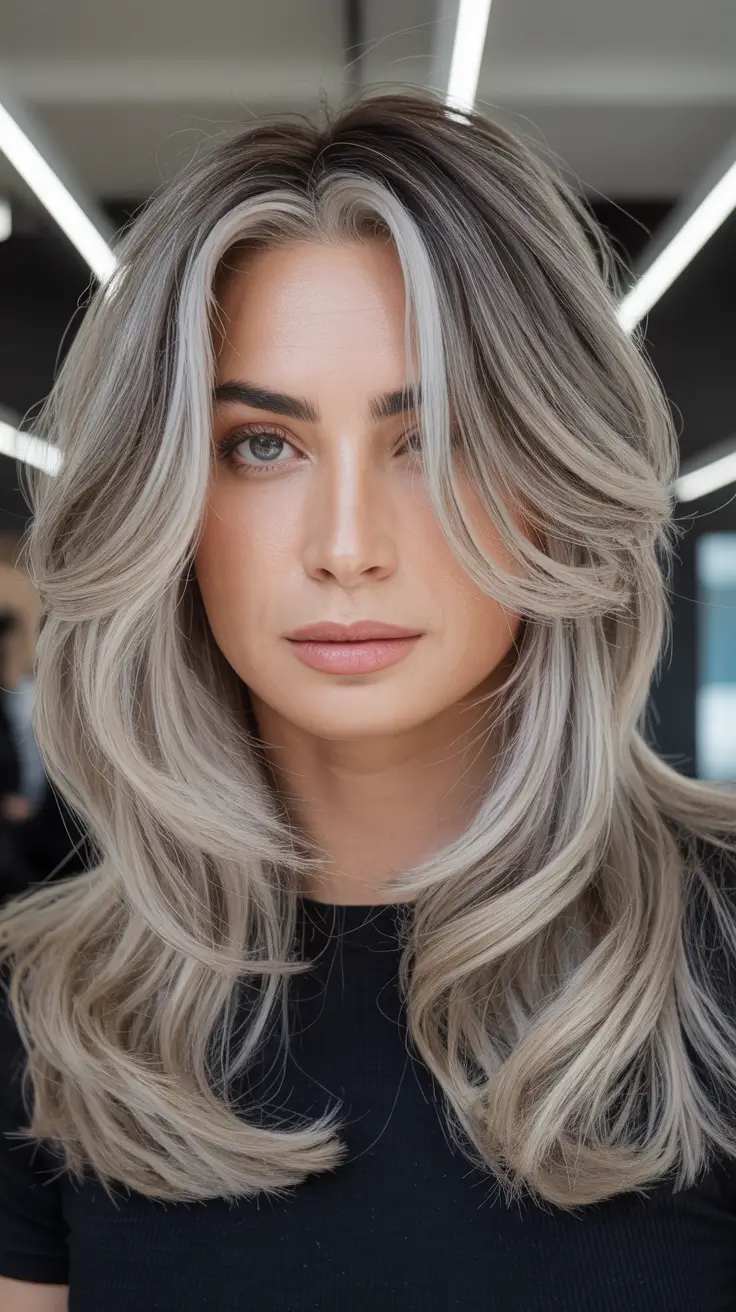 hair colors for soft winter Smoky Dimensional Layers