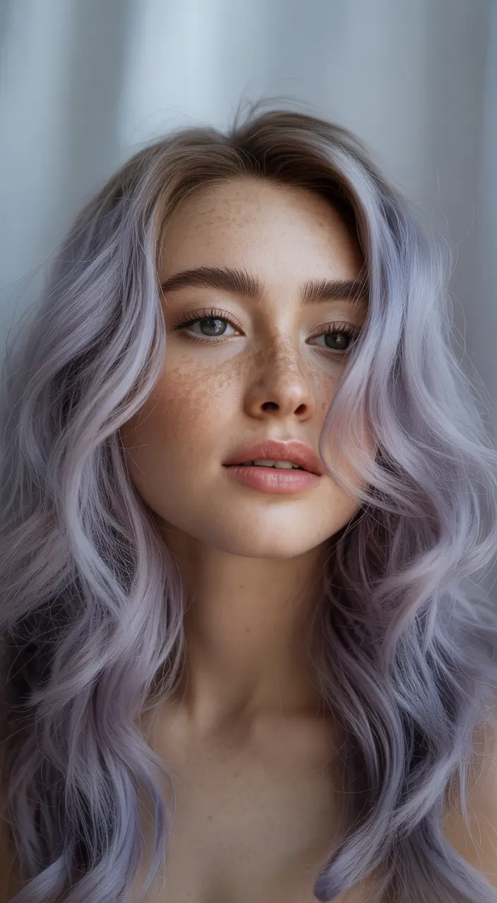 hair colors for soft winter Soft Lavender Whisper