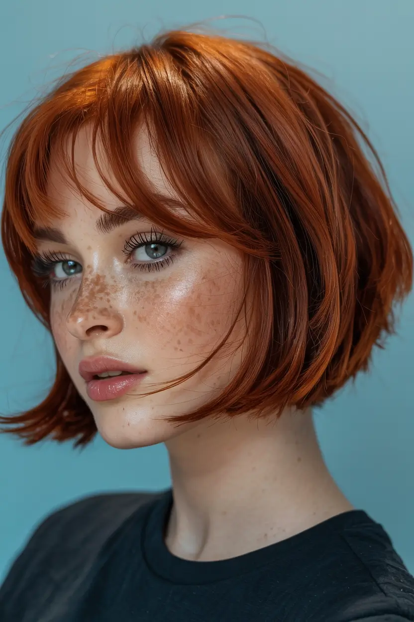 Trends short Copper Ember Bob