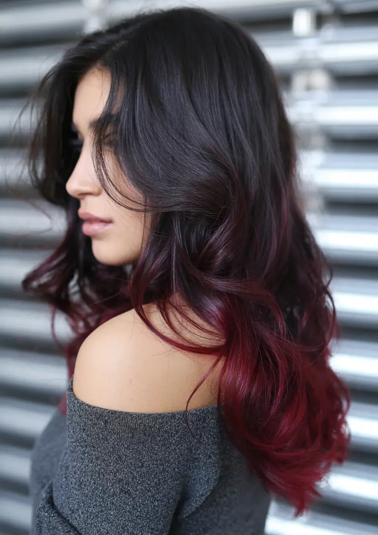 Trends dark Cherry Melt Ombre