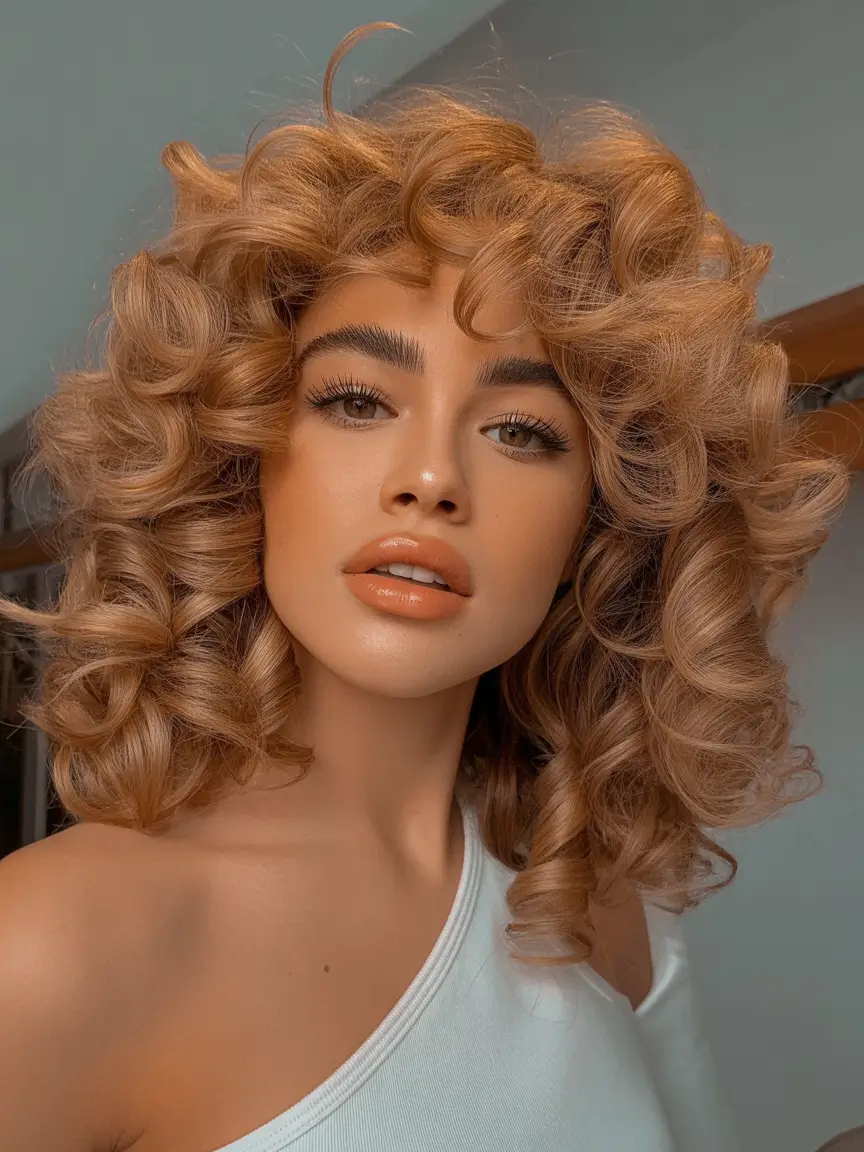 Trends curly Golden Caramel Curls