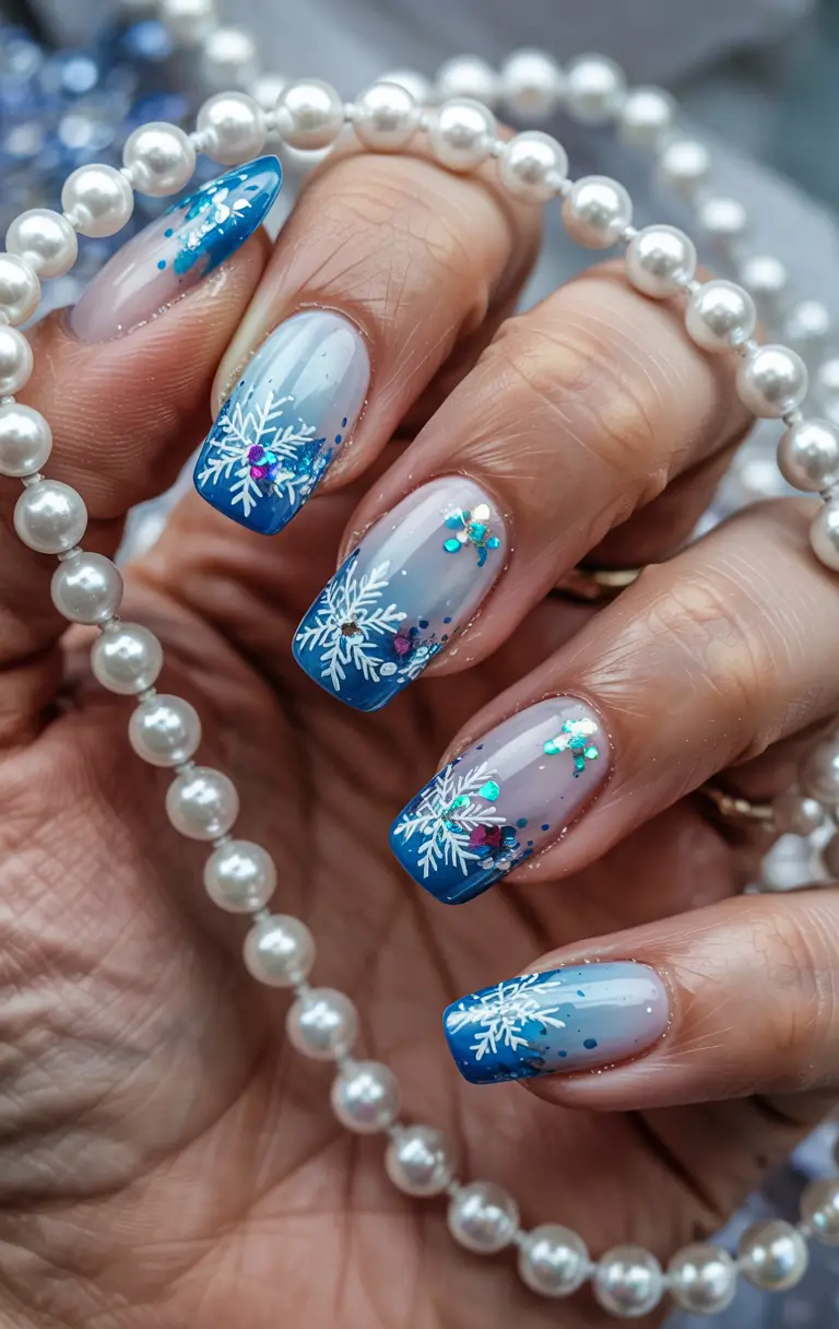 winter-nails-ideas-Frosty-Snowflake-Dreams